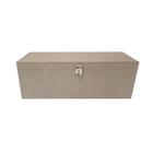 Caixa Retangular para Vinho com Dobradiça e Fecho 33x11x11 Kit 10un Mdf Madeira