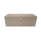 Caixa Retangular para Vinho com Dobradiça e Fecho 33x11x11 Kit 10un Mdf Madeira
