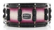 Caixa RMV FiberTech Pink Wood Burst 14x5,5 Casco Híbrido com Aros Inoxidáveis 1,7mm (Exclusiva)