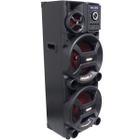 Caixa Som Amplificada Bluetooth 2200W Rms Woofer Mp3 Usb Led Tws Bivolt ACA 2201 Pesadão Black