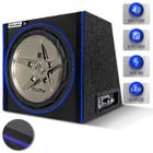 Caixa Som Amplificada Bomber Subwoofer Edge 12 Polegadas 600w RMS Grave Forte Porta Malas Led Neon