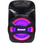 Caixa Som Amplificada Portátil Bluetooth 480W Rms Mp3 Fm Usb Led Bateria Tws Amvox Aca 480 Viper II