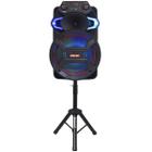 Caixa Som Amplificada Portátil Bluetooth 550W Rms Fm Usb Led Tws Bateria ACA 550 Strondo II Pedestal