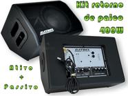 Caixa som ativa passiva monitor retorno de palco 400w profis