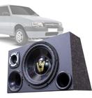 Caixa Som Automotivo Trio Completa Subwoofer Para Fiat Uno