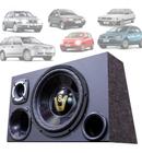 Caixa Som Automotivo Trio Completa Subwoofer Vw Gol G1 G2 G3