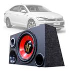 Caixa Som Automotivo Trio Completa Subwoofer Vw Virtus