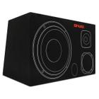 Caixa Som Trio Dutada Subwoofer 12 Polegadas 45 Litros Carpete Preta Shutt