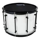 Caixa tenor luen 14x12 colete form cast dpla ferr preto pele drum corps