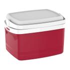 Caixa Térmica 12L Cooler com Alça Tropical Vermelha Soprano