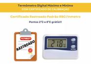 Caixa Térmica 15 litros Cooler com termômetro digital Max Min com Certificado de Calibração