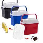 Mini Cooler Caixa Térmica Porta Latas Pequena 6 Litros 9 Latas Verde  Vermelha Azul - Paramount - Cooler Térmico - Magazine Luiza