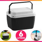 Caixa Térmica Cooler 6 Litros 9 Latas Praia Camping Piscina Com Alça - Paramount