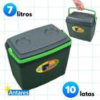 Caixa térmica cooler 7 litros pop star 10 latas pequena portátil resistente antares