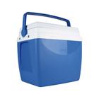 Caixa Térmica Cooler Azul 26l Com Alça E Porta Copos - Mor