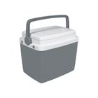 Caixa Térmica Cooler Bel 6 Litros Cinza Com Alça Para Transporte E Trava De Segurança Comporta 3 Garrafas De 600ml