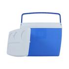 Caixa Termica Cooler Porta Bebidas E Gelo 18 Litros Azul Bel Fix