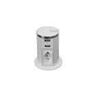 Caixa tomada torre automatica 2 usb e 1 tomada pad abnt brcr