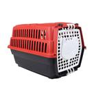 Caixa transporte c/ trava para gatos Love travel N1 Vermelho