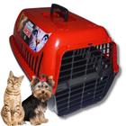 Caixa Transporte Pet Para Cachorros Pequenos E Gatos Porta 4 Travas