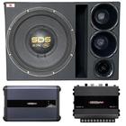 Caixa Trio 15'' 2 Und400 + E-15 Sds 2.7k + Unt400 + Módulos - Vinisound