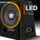 Caixa Trio Amplificada Residencial Shutt Woofer 8 Polegadas 800w Neon C/ Placa Bluetooth Completa