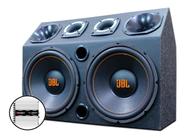 Caixa Trio Dupla Jbl Completa 12 + Módulo Taramps Tl 1500w