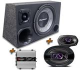 Caixa Trio Pioneer + 6x9 Pioneer + Modulo Tl 1500 Taramps