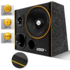 Caixa Trio Som Automotivo 10 Polegadas Shutt Xplode Neon Led 400W Driver + Corneta + Tweeter