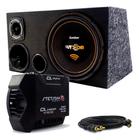 Caixa Trio Som Sub Bomber Outdoor 12 300w + Stetsom Cl 1500 - Detoner