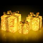 Caixas de presente iluminadas de Natal Tangkula 90 LED Light Up Set