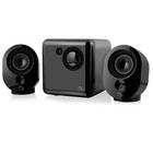 Caixas de Som 2.1 c/ Subwoofer 15w RMS Alimentação USB Conexão P2 Controle de Volume e Graves Grafite - SP166