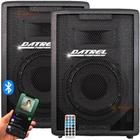 Caixas de Som Ativa e Passiva 300w Rms Alto Falante 8" Com Bluetooth USB Aux Profissional Datrel