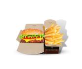 Perpacks  Caixa com Tampa para Hamburguer (Food Laranja)