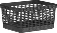 Caixas Organizadoras Cestos Grid 8 Litros Cg200 - Preto