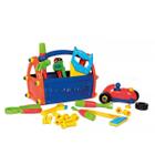 Caixinha maleta de ferramentas infantil 21 peças brinquedo poliplac