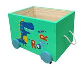 Caixote Baú Toy Box Organizador De Brinquedos Tema Dino