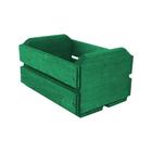Caixote de Madeira Verde 11,5x8,5x6,5cm - 01 Unidade - Rizzo
