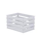 Caixote Organizador Alto de Plástico Branco 1216 Paramount