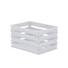 Caixote Organizador Alto De Plástico Branco 1216 Paramount