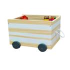 Caixote Toy Box Organizador De Brinquedos Rodinhas Listra