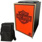 Cajon Acústico Jaguar Linha K2 Harley Davidson Laranja + Capa