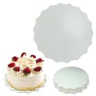 Cake Board 20 Cm Base para Bolo Ondulada 5 Unidades Mdf Branco Digoarts