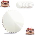 Cake Board 26cm MDF 3mm Ondulado 10 Un Prato Para Bolo Confeitaria