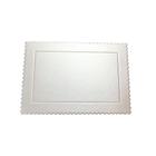 Cake Board Retangular de Papel Silver Chef - Silver Plastic