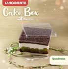 Cake Box Blue Star Quadrada Com Tampa 1,5l Cristal