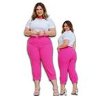 Calça Air Flow Feminino Cigarette C/ Punho na Perna Plus Size