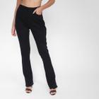 Calça Boot Cut Sawary Com Fenda Feminina