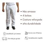 Calça Branca Para Cozinha Industrial Unissex