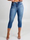 Calça Capri Feminina Niina Safira Marca: Edex Jeans Referência: 62620494